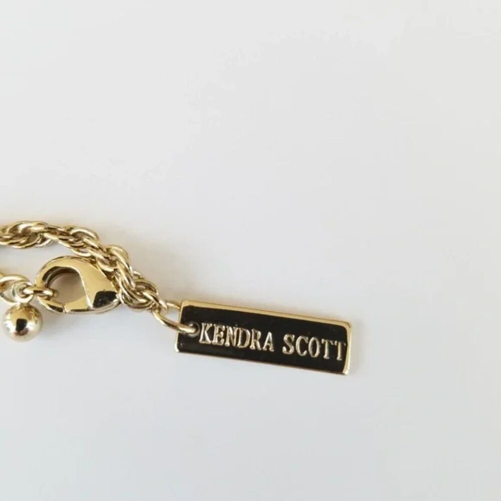 NWOT Kendra Scott Rayne Mother of Pearl Gold Tassel Pendant Necklace - Picture 5 of 16